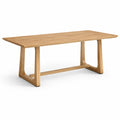 Table à manger en bois chêne 200x100x75 cm